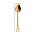 thumbnail image 2 of 2X Gold Creative Stainless Steel 304 Small Shovel Spoon Design Gold-Plated Tableware Coffee Spoon Ice Cream Soup Spoon, 2 of 5