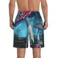 thumbnail image 3 of Disketp Men'S Swim Trunks Hawaiian Breathable Surf Beach Swimsuits Mesh Lining Beach Shorts With Pockets-Fantasy Mushrooms, 3 of 9