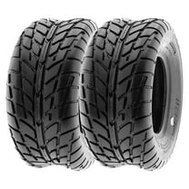 SunF ATV/UTV All Terrain Sport Dirt Flat Track Mini Bike Tire 25x10-12 25x10x12 6 PR Tubeless A021 (Set of 2)