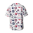 thumbnail image 2 of KLL Sailing Marine Travel Print Men's Shirt Short Sleeve Button Down Summer Cuba Beach Shirts- Medium, 2 of 7