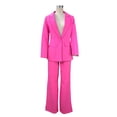 thumbnail image 4 of Womens 2 Piece Suits Set Business Office One Button Blazer  Casual Long Sleeve Pant Suit Set, 4 of 7