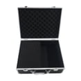 thumbnail image 1 of Caja de almacenamiento de aluminio Caja de concha dura resistente Instrumentos de accesorios grandes Almacenamiento de herramientas Multifuncionales negro, 1 of 8