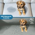 thumbnail image 4 of Wehilion 100% Waterproof Recliner Sofa Cover, Non Slip Recliner Covers for Recliner Chair with Pocket, Washable Reclining Chair Cover Furniture Protector for Kids, Pets Dog Cat (Light Gray), 4 of 7