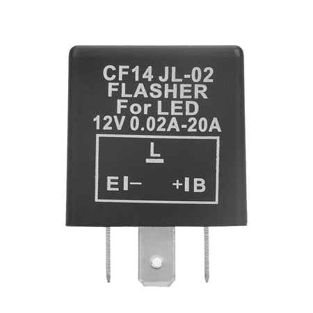 Mini Relay Flasher 0.1-150W 12V 3 Pin LED Blinker Mini 0.02A-20A Car Flasher Relay for ...