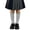 Gray, variant on fnnxnal Girls Solid Color Knee High Socks, Cotton Ruffle Ribbed Scalloped School Uniform, White,Size 3-4T