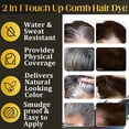 thumbnail image 5 of (2 Pack) Hair Color Stick - Dark Brown, Temporary Hair Dye Comb for Gray Hair, Long Lasting, Hair Color Touch Up Stick, 5 of 10