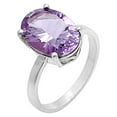 thumbnail image 6 of Natural Amethyst Concave - Brazil 925 Sterling Silver Ring s.8 Jewelry DGR1113_A_8 R-1019, 6 of 7