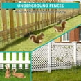 25 Panels Garden Fencing Animal Barrier, 17in (H) X 27ft (L) No Diging