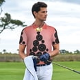 thumbnail image 2 of Kdxio Happy New Year3 Print Men's Short Sleeve Polo Shirt,Midweight Men's Shirt-Small, 2 of 5