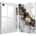 thumbnail image 1 of KOMI Hybrid Slim Case for Samsung Galaxy Tab A8 10.5 Inch 2022 Model (SM-X200/X205/X207), Shockproof Cover with Clear Transparent Back Shell, Auto Wake/Sleep, Cloudy Marble, 1 of 4
