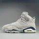thumbnail image 3 of Ni - ke Ni - ke Id Air Jordan 6 Retro Georgetown Men’s Size 9 Gray Suede Basketball Sneaker, 3 of 5