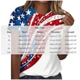 thumbnail image 3 of Qingpeng 4th of July Patriotic T Shirts for Women Summer Star Print Shirts Women's Independence Day Short Sleeve Casual Tee Tops, 3 of 5