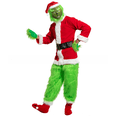 thumbnail image 5 of Disfraz de Navidad Geek Geek Steal Disfraz de Grinch de pelo verde Máscara de Grinch de pelo verde, 5 of 5