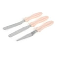 thumbnail image 1 of Baking Spatulas Set, Easy To Clean Cream Spatula Stainless Steel Plastic Food Grade  For Dessert Black,Pink,Green, 1 of 1
