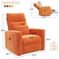 thumbnail image 5 of Biuhony Electric Power Recliner Chair with USB charge for Living Room Bedroom，Orange, 5 of 7