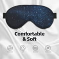 thumbnail image 3 of Goofa Blue Glitter Retro Printed Sleep Eye Mask for Men Women, Zero Eye Pressure Sleeping Mask, Light Blocking Night Blindfold, Soft Eye Shade Cover, 3 of 7