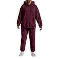 thumbnail image 6 of Women's Oversized Hoodie & Sweatpants Set - Cozy Matching Loungewear Tracksuit with Kangaroo Pocket, 6 of 6