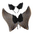thumbnail image 4 of Diadema de alas de Ángel con plumas, disfraz de princesa para adultos y niños, decoración infantil, disfraz de Ángel para fotografía, juegos de rol Oro Yinane Ala del ángel, 4 of 8