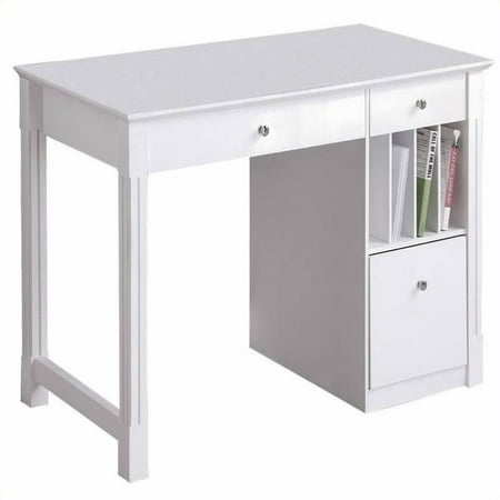 Pemberly Row Solid Wood Desk In White Walmart Canada