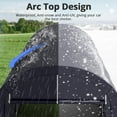 thumbnail image 6 of KING BIRD 10' x 15' Round Style Garage Shelter Anti-Snow Heavy Duty Storage Shelter Carport Portable Canopy Storage Shelter Shed, 6 of 7