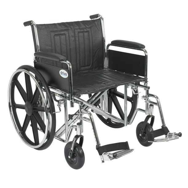 Drive Medical Sentra EC Heavy Duty Wheelchair, Detachable Full Arms