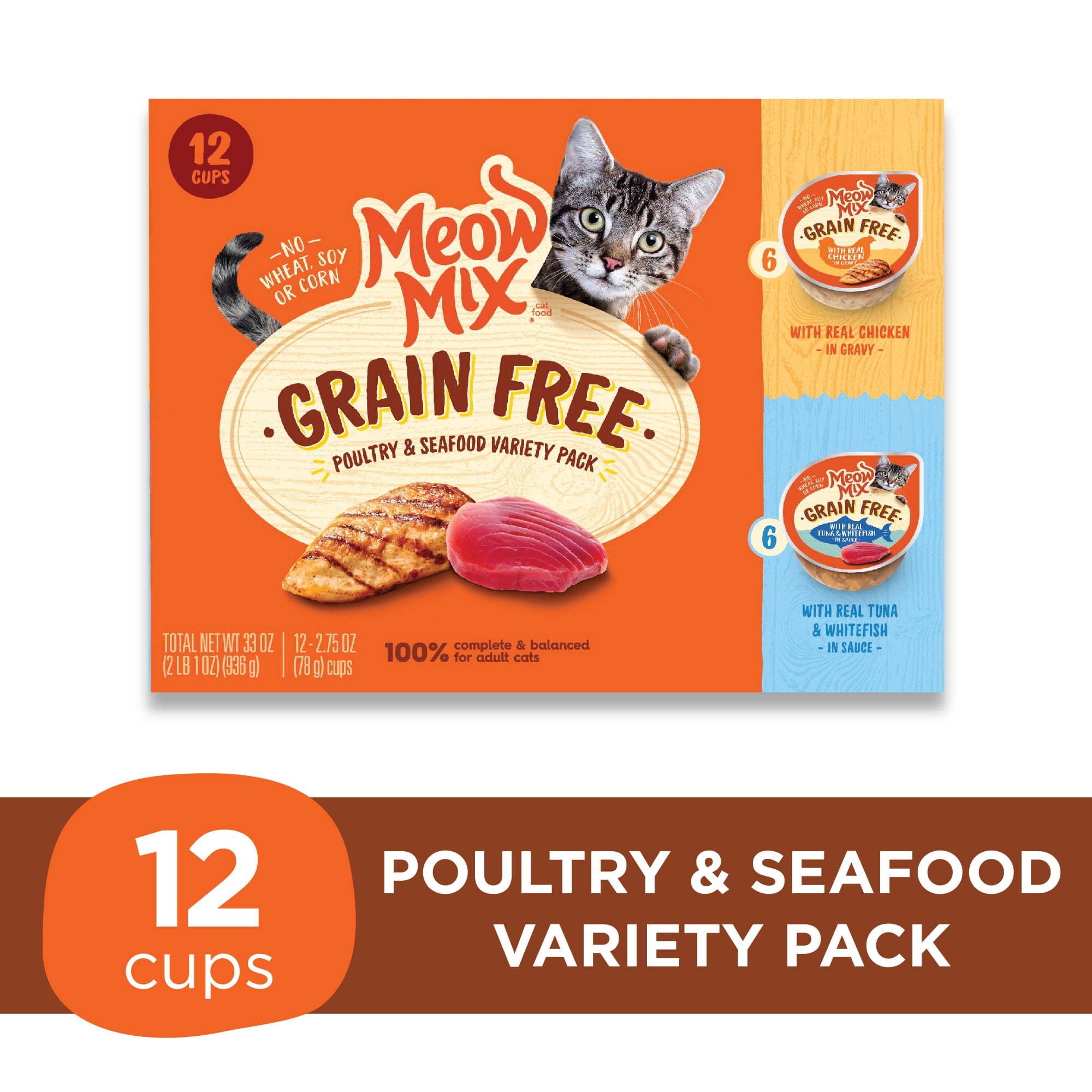 Meow mix grain free wet cat food sales