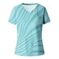 thumbnail image 4 of Mujeres Casual con cuello en V de manga corta impresa pulóver blusa camiseta Tops sueltos OAVQHLG3B Store  lin121212, 4 of 4