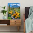 thumbnail image 5 of Desert Cactus and Blooming Flowers Canvas Print/Wall Art， Perfect for Living Room， Bedroom， Office， Hallway， and Kitchen Decoration., 5 of 8