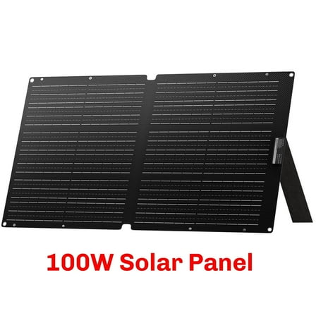 ALLPOWERS 100W Portable Solar Panel, Monocrystalline ETFE Solar Charger with IP68 Waterproof, Compact Foldable Solar Panel for Power Station/Generator, Outdoor Camping, RV, Emergency