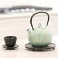 thumbnail image 3 of Frieling 34oz Dim Cast Iron Teapot | Mint & Gold, 3 of 5