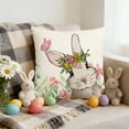 thumbnail image 6 of Tarmeek Easter Pillow Covers 18x18, Pillow Covers Easter Decor Cushion Case, Removable Protector for Sofa Couch Bed, Throw Pillow Covers Home Easter Decorations, 6 of 7