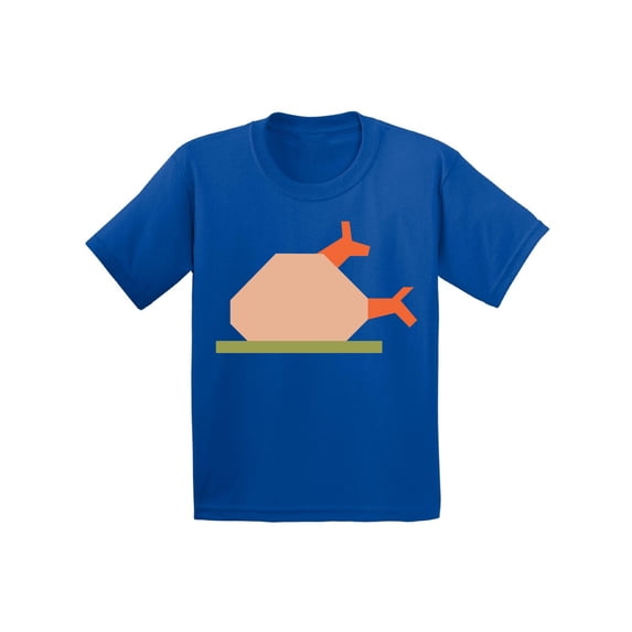 Awkward Styles Thanksgiving T-Shirt Turkey Dinner Kids T Shirts