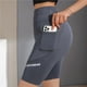 thumbnail image 2 of Pantalones de Yoga de cintura alta para mujer, pantalones cortos de tiburón con bolsillo, Leggings de ciclismo, ropa de mujer, 2 of 4