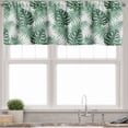 thumbnail image 3 of Ambesonne Leaf Valance & Curtain, Palm Mango Banana Tree, 55"x30", Forest Green, 3 of 7