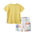 thumbnail image 3 of GYRATEDREAM Boy Short Sleeve Surfboard Print T-Shirt and Shorts Kid 2 Pcs Summer Clothes 2-7 Years, 3 of 5