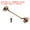 Red Bronze, variant on Uxcell 3 Inch Hook Eye Latch, 2 Pack Carbon Steel Privacy Hook and Eye Latch Gate Latch Lock, Golden