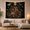 Moth Garden, variant on Luminous Moon With Mushrooms and Butterflies in a Starlit Scene, Dreamy Fantasy for Nature Lovers, Whimsical Botanical Wall Art, Birthday Gift, Tapestry Wall Hanging for Bedroom and Living Room