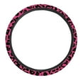thumbnail image 5 of Renewold Soft Stretchy Steering Wheel Cover for Women Men, Universal Fit for Sedans SUV, Anti-Slip and Washable, Leopard Print Pink, 5 of 6