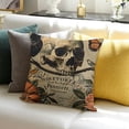 thumbnail image 3 of BANET Throw Pillow Covers Halloween Garden Halloween Pumpkin and Decorative Pillow Case Cushion Cover Pillowslip 18x18in, 3 of 5