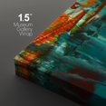 thumbnail image 4 of wall26 Canvas Print Wall Art Set Thick Teal, Tan &amp; Orange Paint Color Field Abstract Shapes Illustrations Modern Art Chic Colorful Multicolor Ultra for Living Room, Bedroom, Office - 16"x24&, 4 of 5