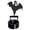 C, variant on 5.11-Inch Halloween Classic Witch Silhouette Candle Holder, Spooky Shadow Caster Tealight Base for Tiered Tray Centerpiece