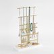 thumbnail image 3 of Silver 6-Layer Jewelry Rack Removable Wood Base Earring Jewelry Rack, 3 of 5