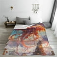 thumbnail image 6 of Throw Blanket for Couch Sofa and Bed, Majestic Sky Jellyfish Swarm Super Soft Plush Throw Blanket, Fuzzy Cuteness Comfy Warm Washable Flannel Blanket & Throws for All Season 40"x30", 6 of 7