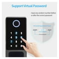 thumbnail image 3 of Fingerprint Smart Door Electronic Lock Outdoor IP65 Waterproof Gate Bluetooth Password IC Card, 3 of 7