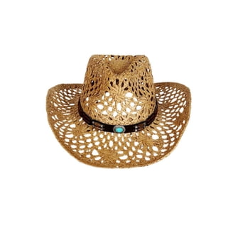 3442 Men & Women\'s Summer Cowboy Cowgirl Straw Hat Hollow Out Style Roll Up Men Women main image 2