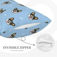 thumbnail image 5 of Bingfone Corgi Dog Standard Size Pillowcase, Long Staple Pure Cotton Envelope Closure Pillow Cover,20"X30", 5 of 9