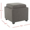 thumbnail image 5 of SAFAVIEH Harrison Single Tray Ottoman Charcoal, 5 of 6