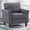 dark gray, variant on US Pride Linen upholstery high density foam armchair