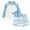 Light Blue, variant on Little Boys Long Sleeve Sets 2 Piece Outfit Split Swimsuit In Dinosaur Print With Half Zip Sun Swimwear Summer Beach Kids Vacation Outfits Size 6-7T