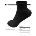 thumbnail image 3 of 6 Pack Men's Athletic Quarter Ankle Low Cut Cotton Socks Cushioned Sports Running, 3 of 6